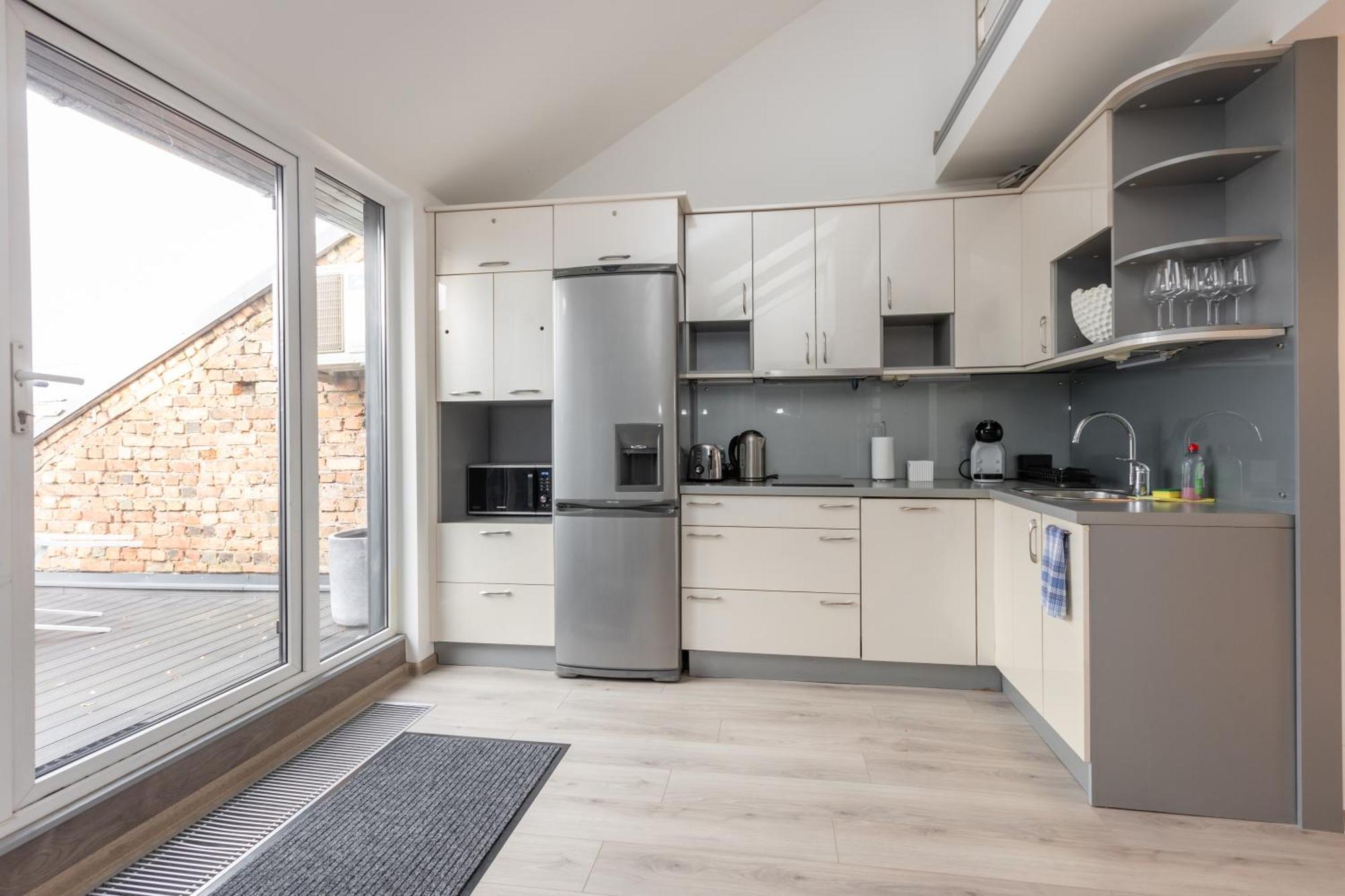 Penthouse Apartment With Terrace Riga Luaran gambar