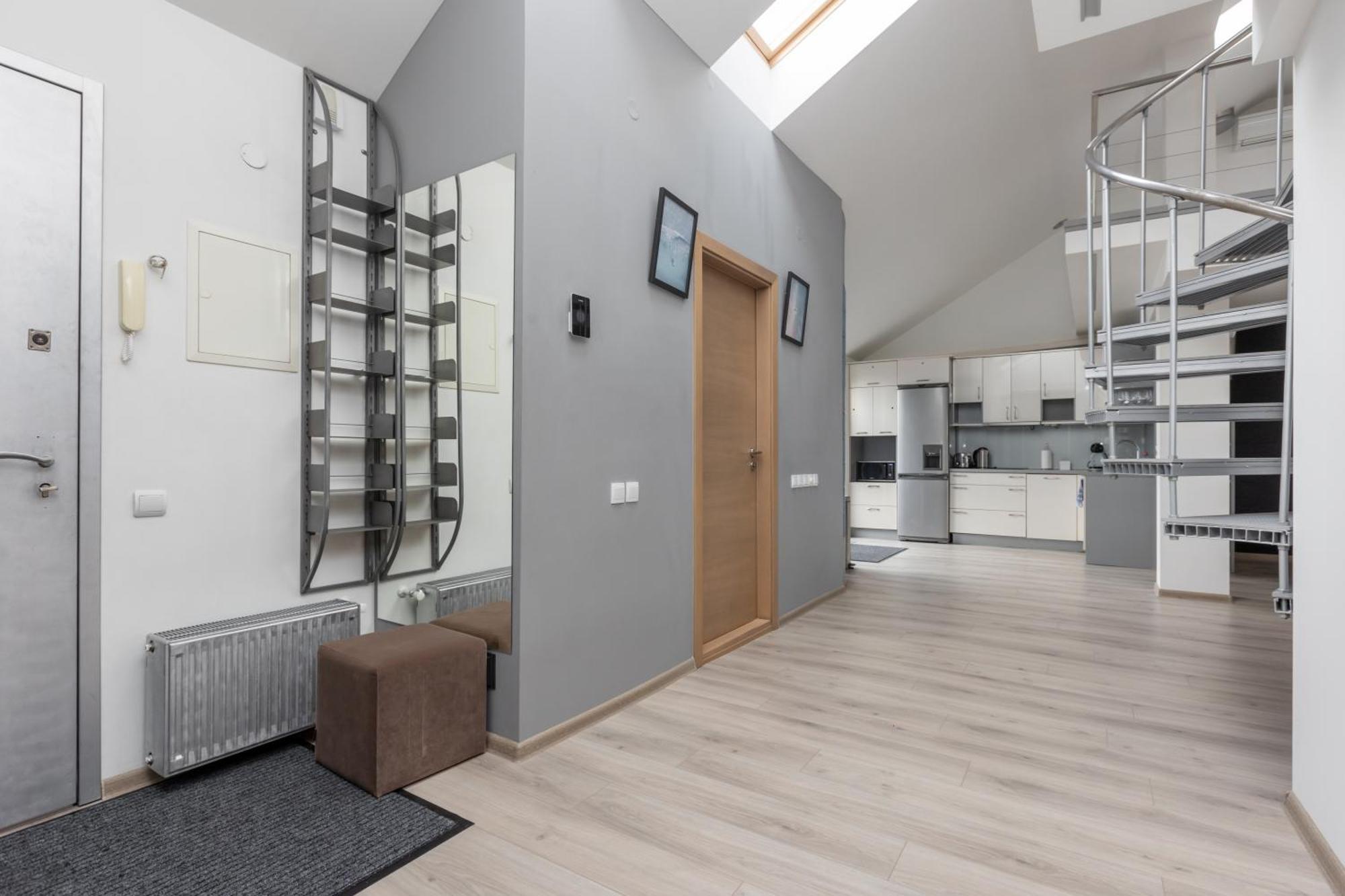 Penthouse Apartment With Terrace Riga Luaran gambar