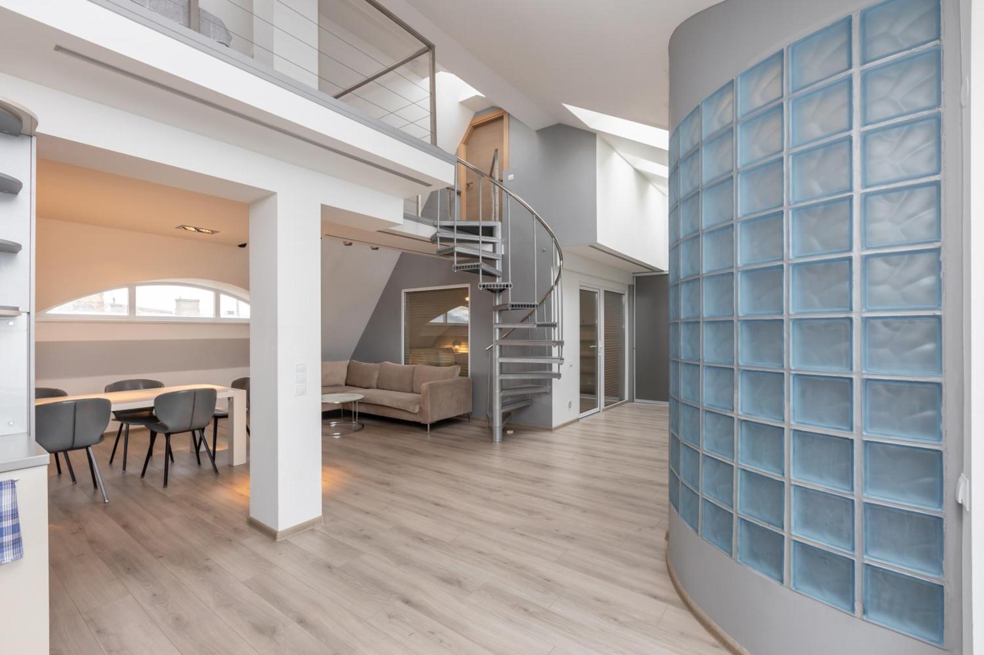 Penthouse Apartment With Terrace Riga Luaran gambar